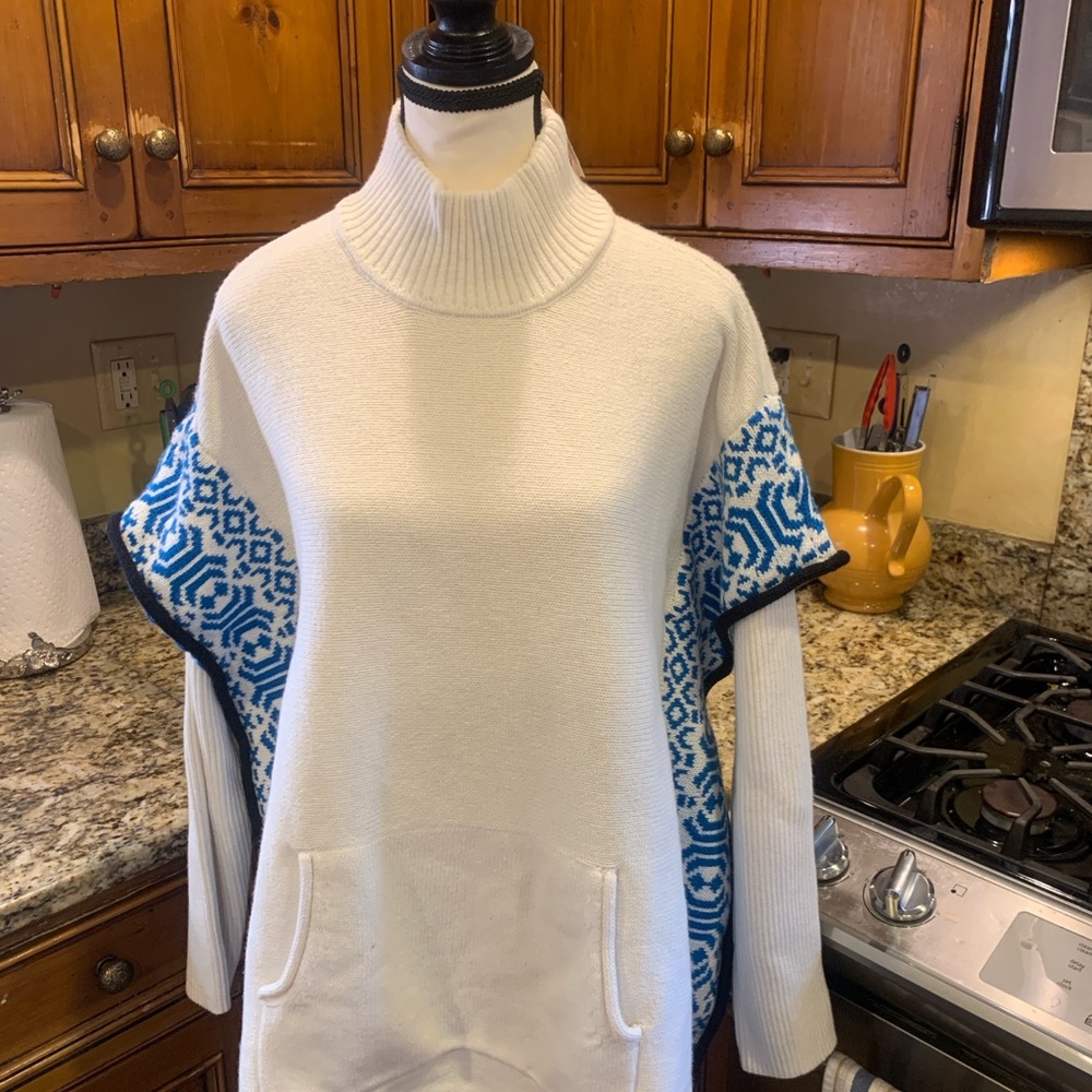 NWT Talbots Ivory Knit Mock Turtleneck